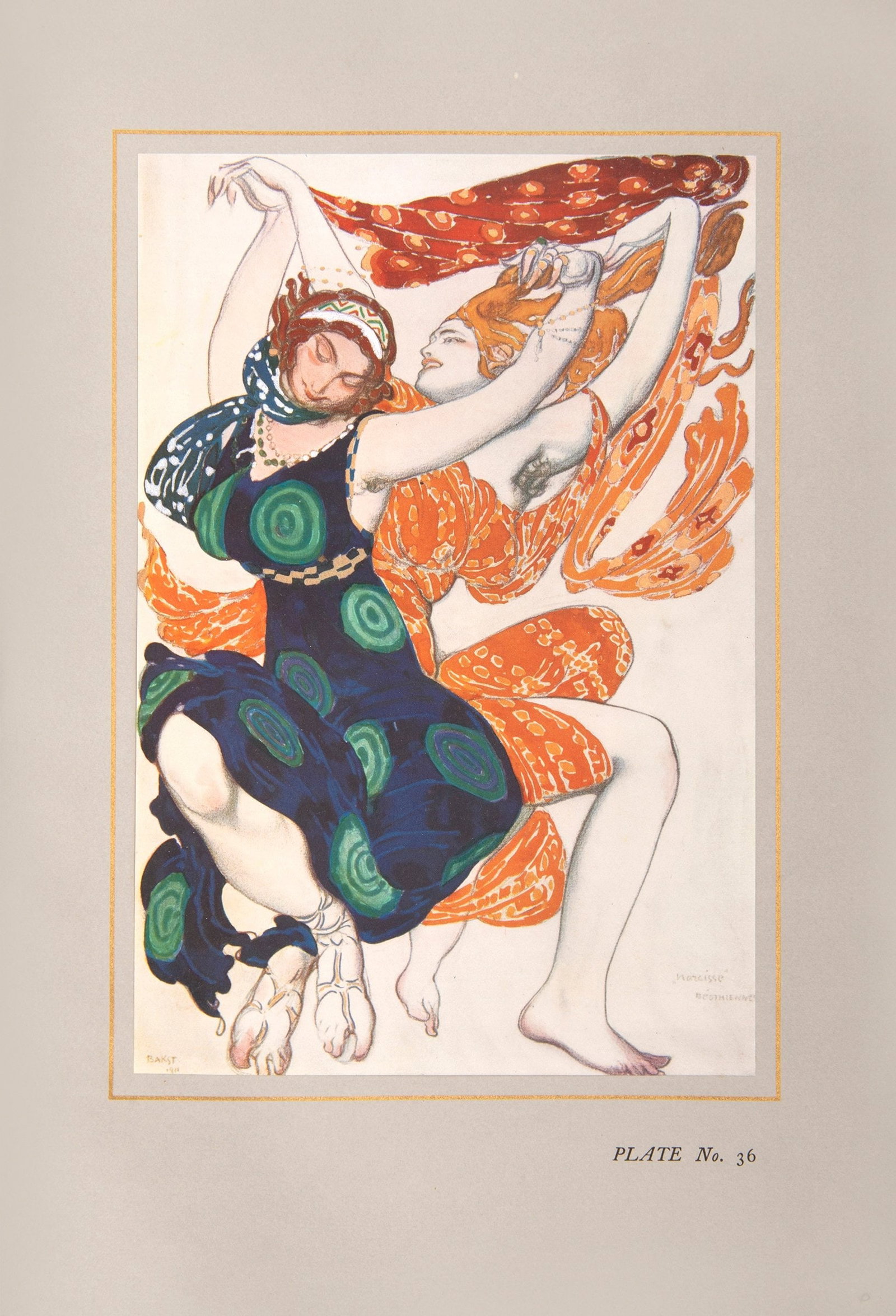 Arsene Alexandre, Jean Cocteau - The Decorative Art of Leon Bakst - 1913 Book (1 of 14)