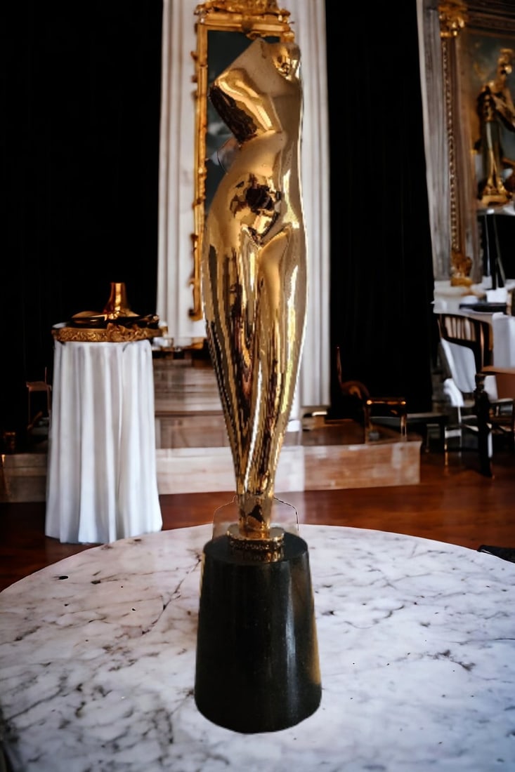 After A. Archipenko A Bronze Sculpture Nude 45.7 cm: Alexander Porfyrovych Archipenko was a Ukrainian-American avant-garde artist, sculptor, and graphic artist, active in France and the United States. He was one of the first to apply the principles of C