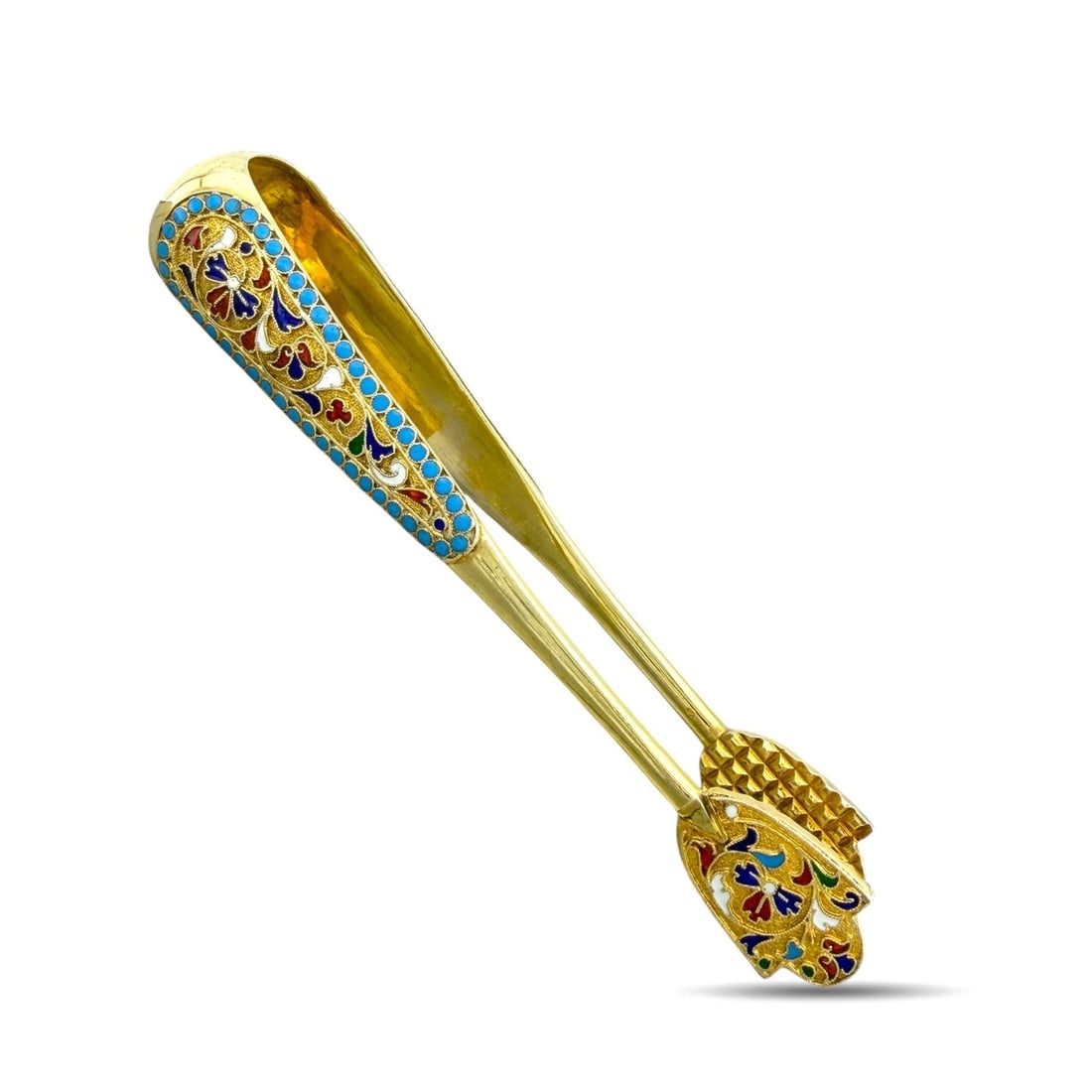 Sugar tongs .875 (84 Zolotniki) Silver 1850-1900 (1 of 6)