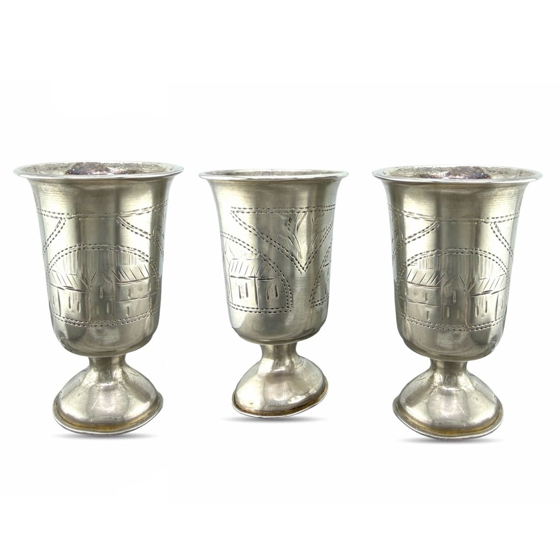 Imperial Russian 84 Zolotnik Silver Set (1 of 8)