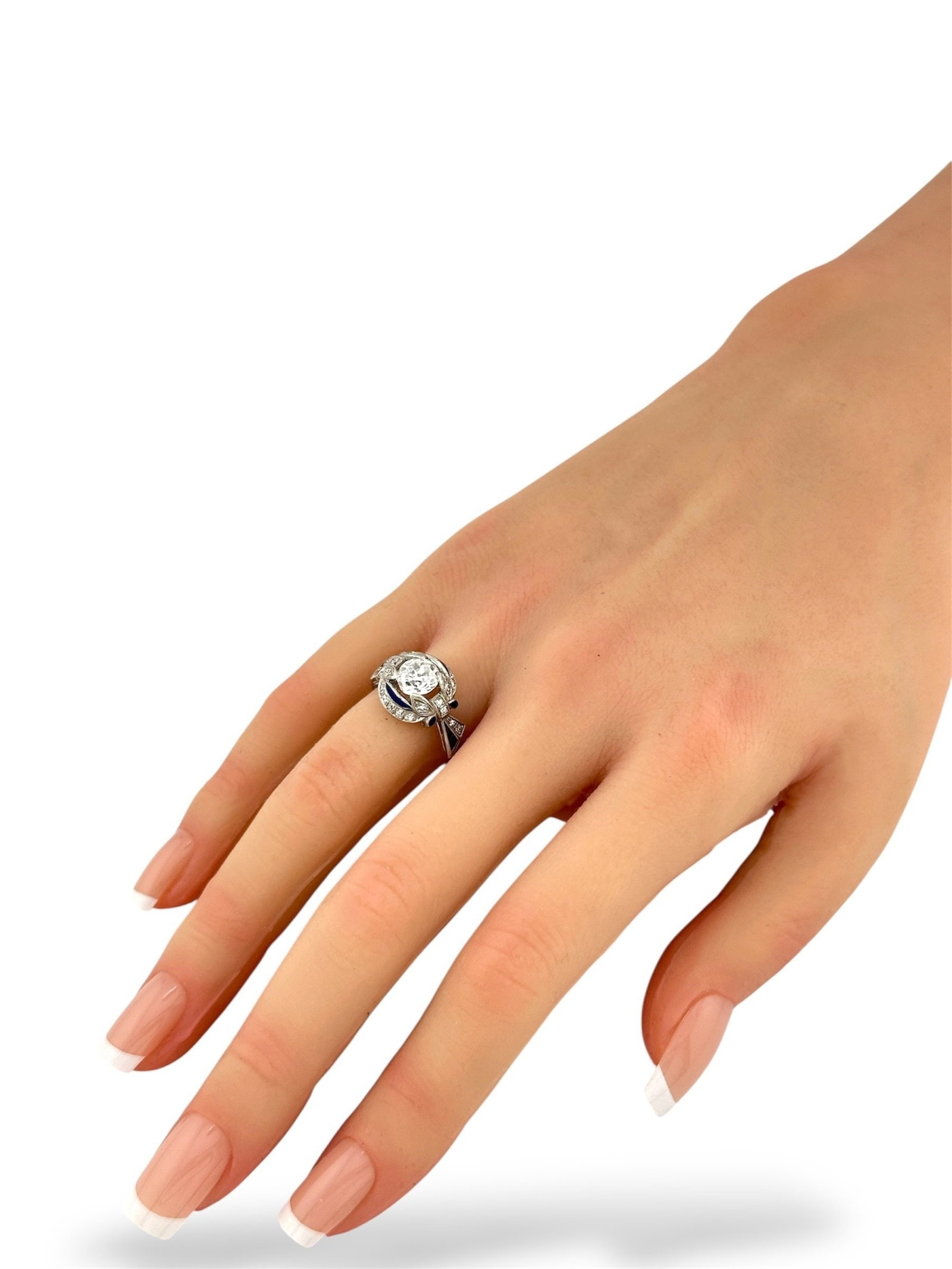 Art Deco Platinum Ring - 6