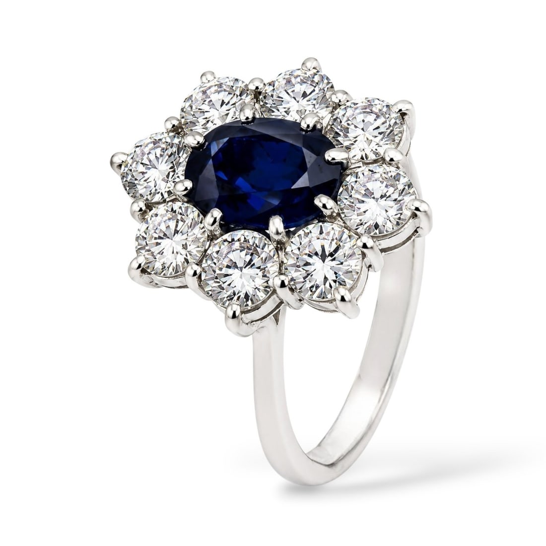 18K White Gold Ring - 8