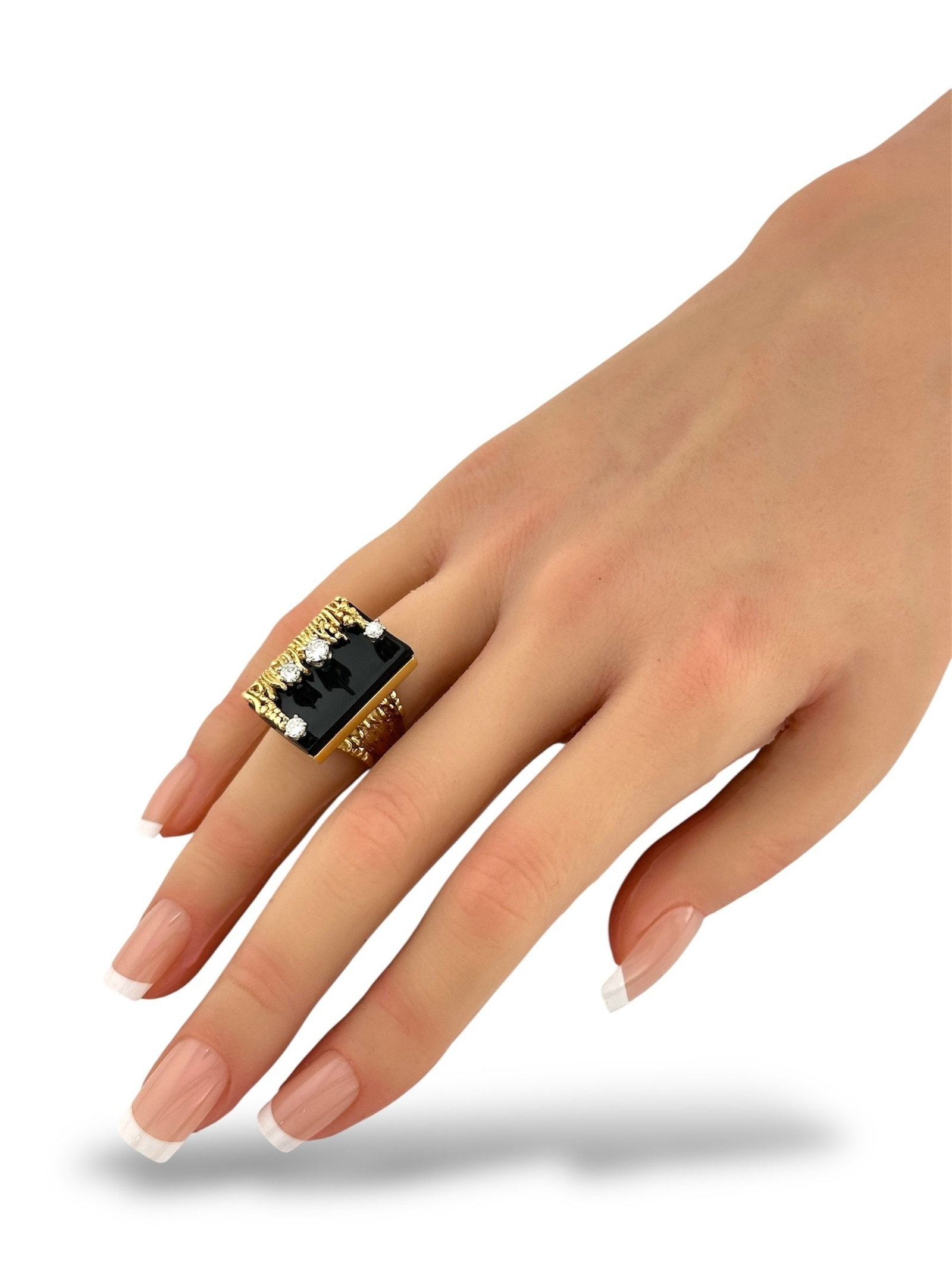 18K Yellow Gold Ring - 10