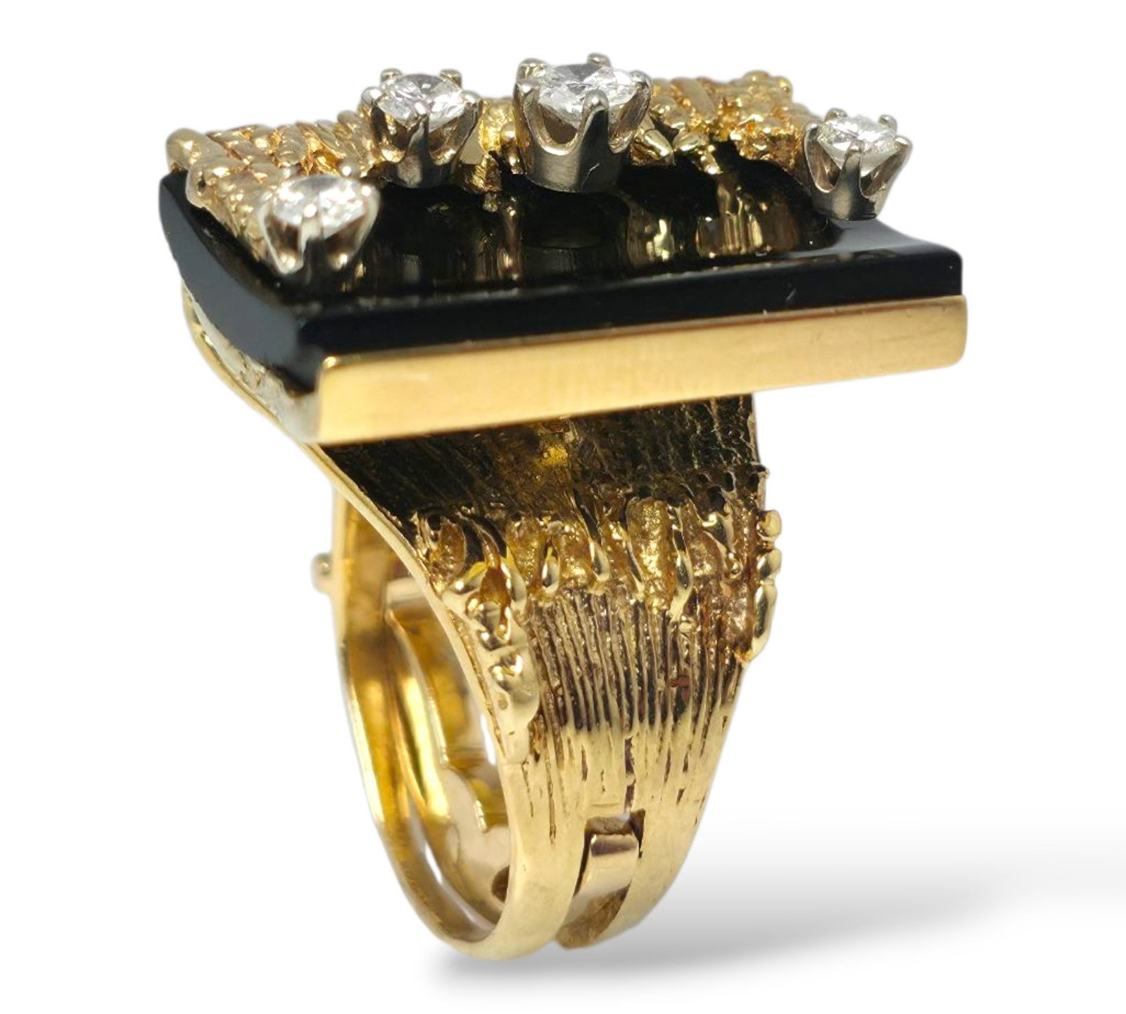 18K Yellow Gold Ring - 4