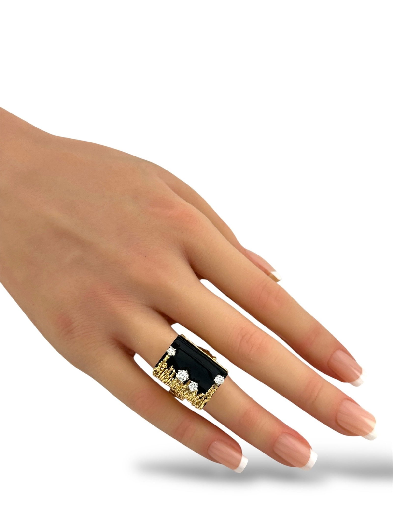 18K Yellow Gold Ring - 9