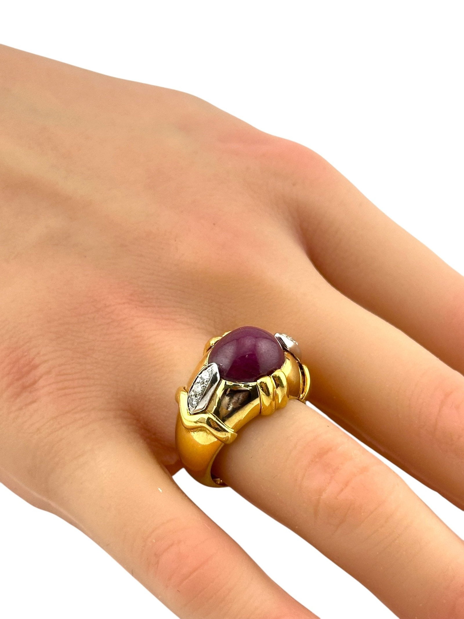 18K Yellow Gold Ring - 4