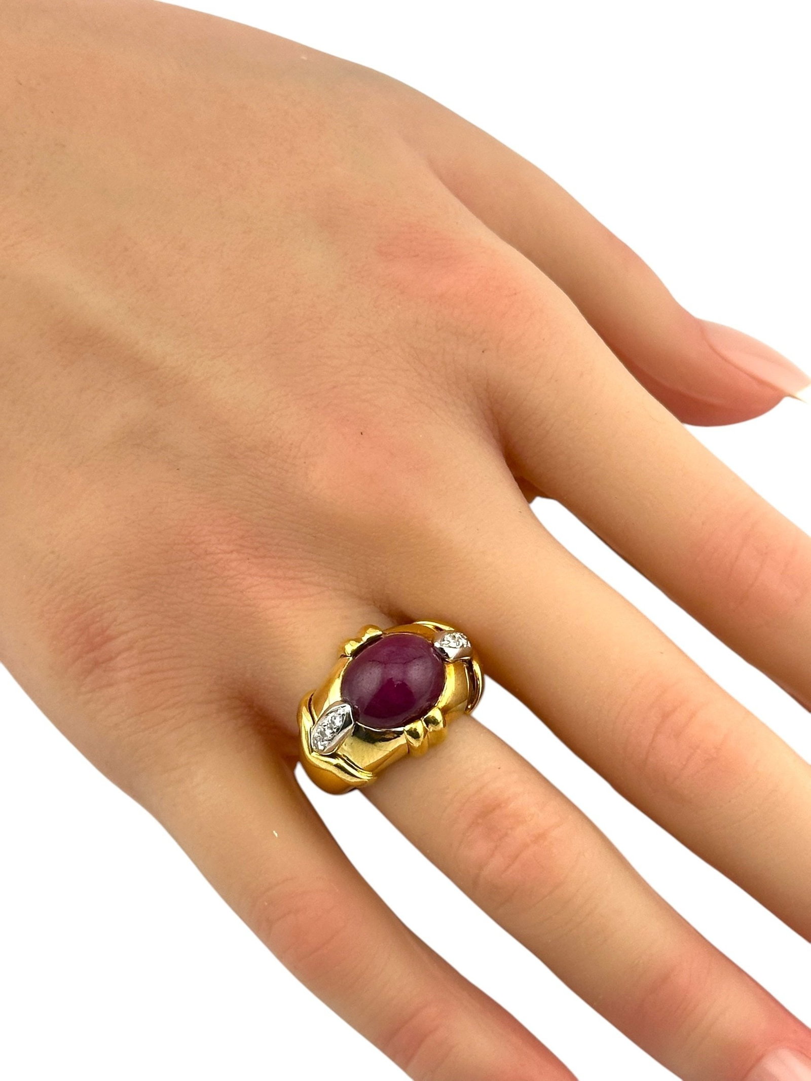 18K Yellow Gold Ring - 6