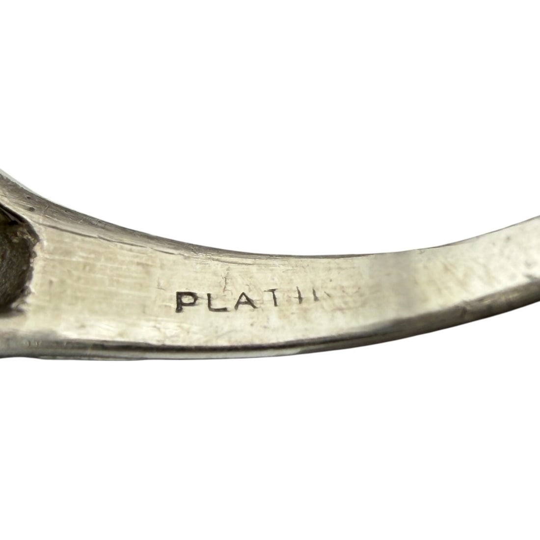 Platinum Art Deco Ring - 4
