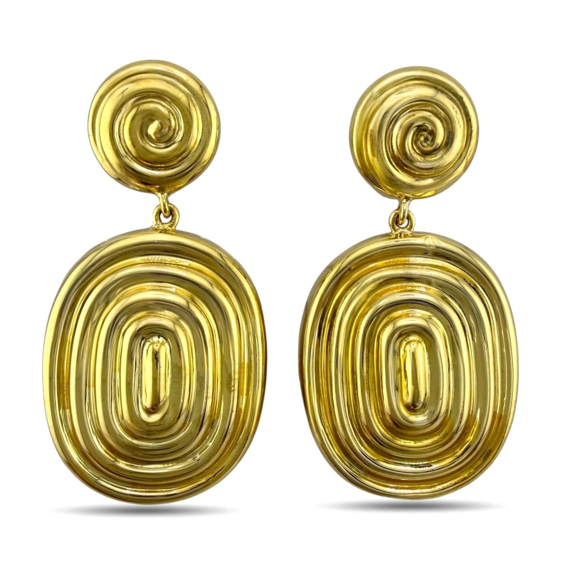 Martha O'Brien Geometric 18K Yellow Gold Earrings (1 of 6)
