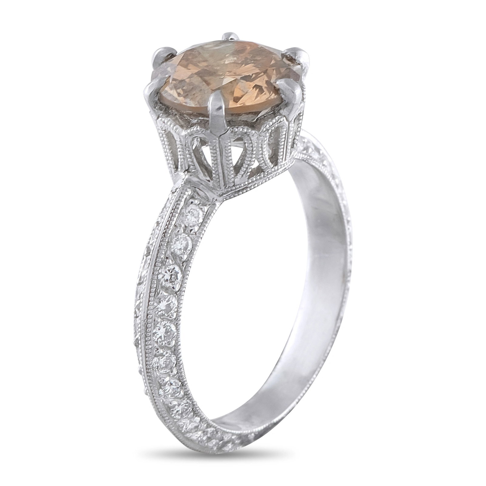 Platinum 3.60ct Diamond Ring - 2