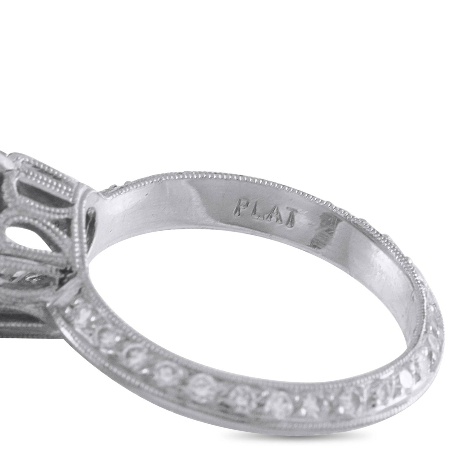Platinum 3.60ct Diamond Ring - 4