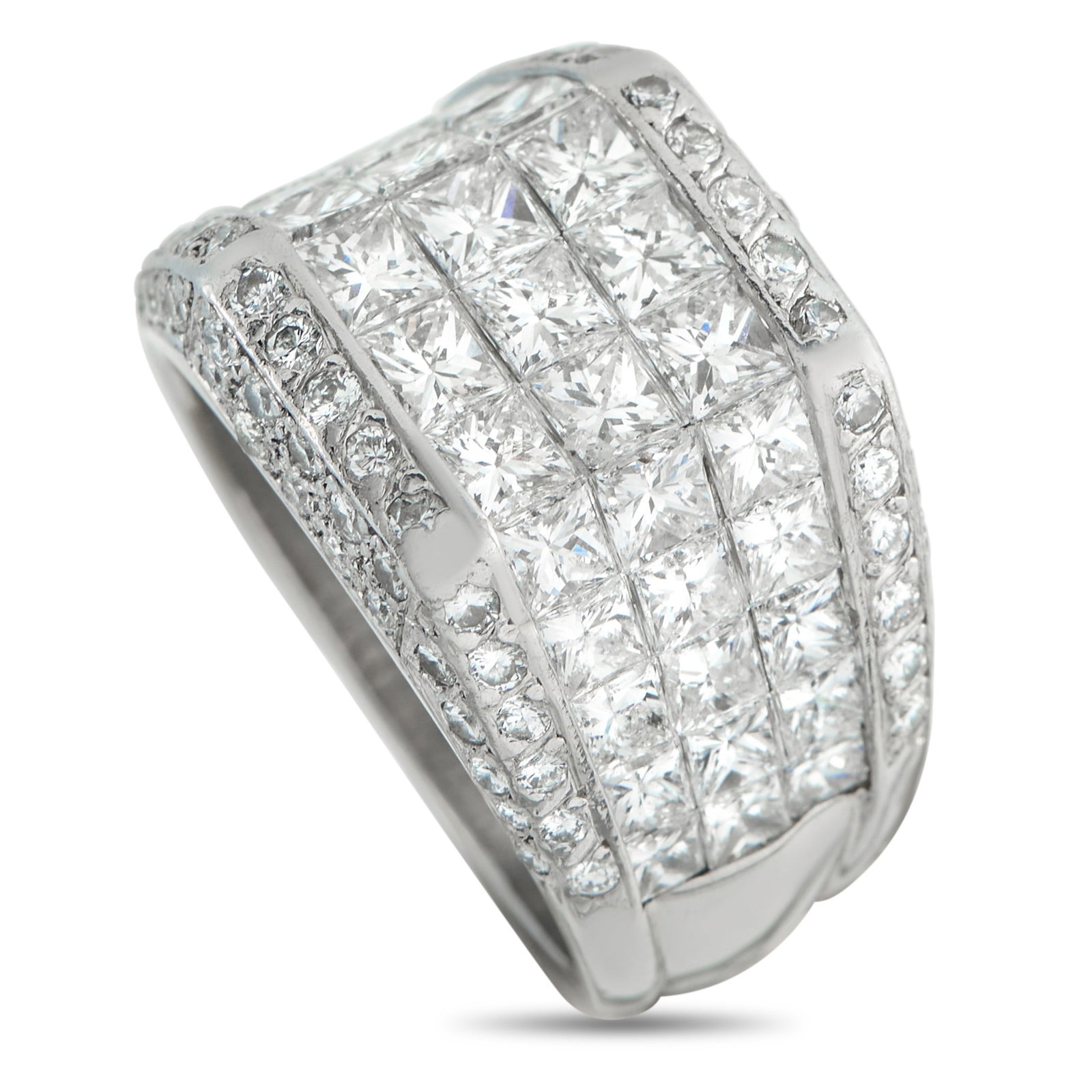 Platinum 3.07ct Diamond Ring