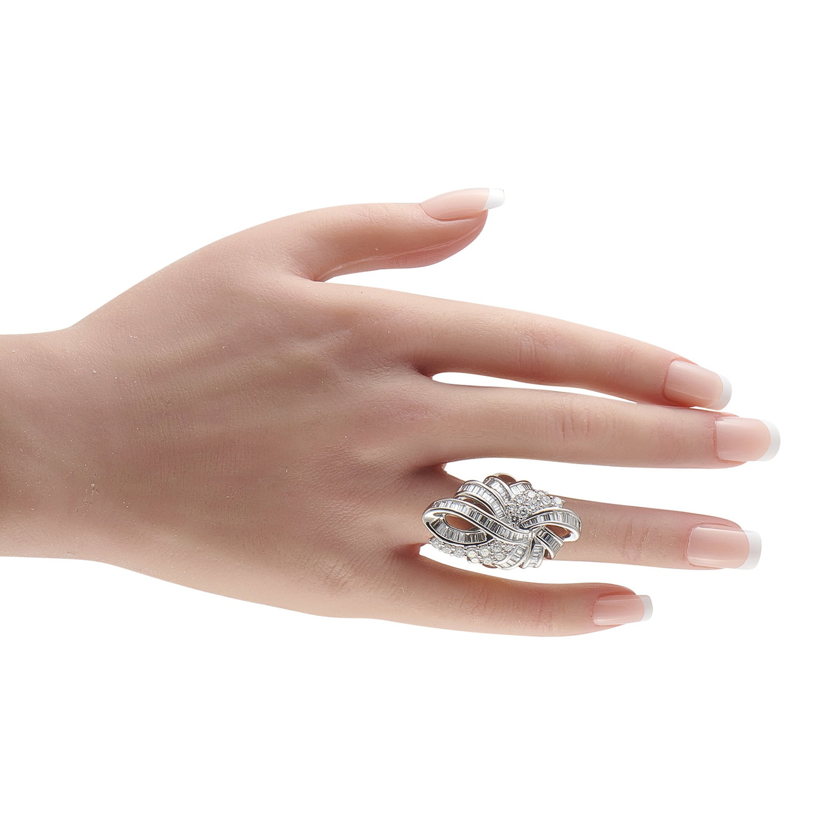 Platinum 5.0ct Diamond Ring - 3