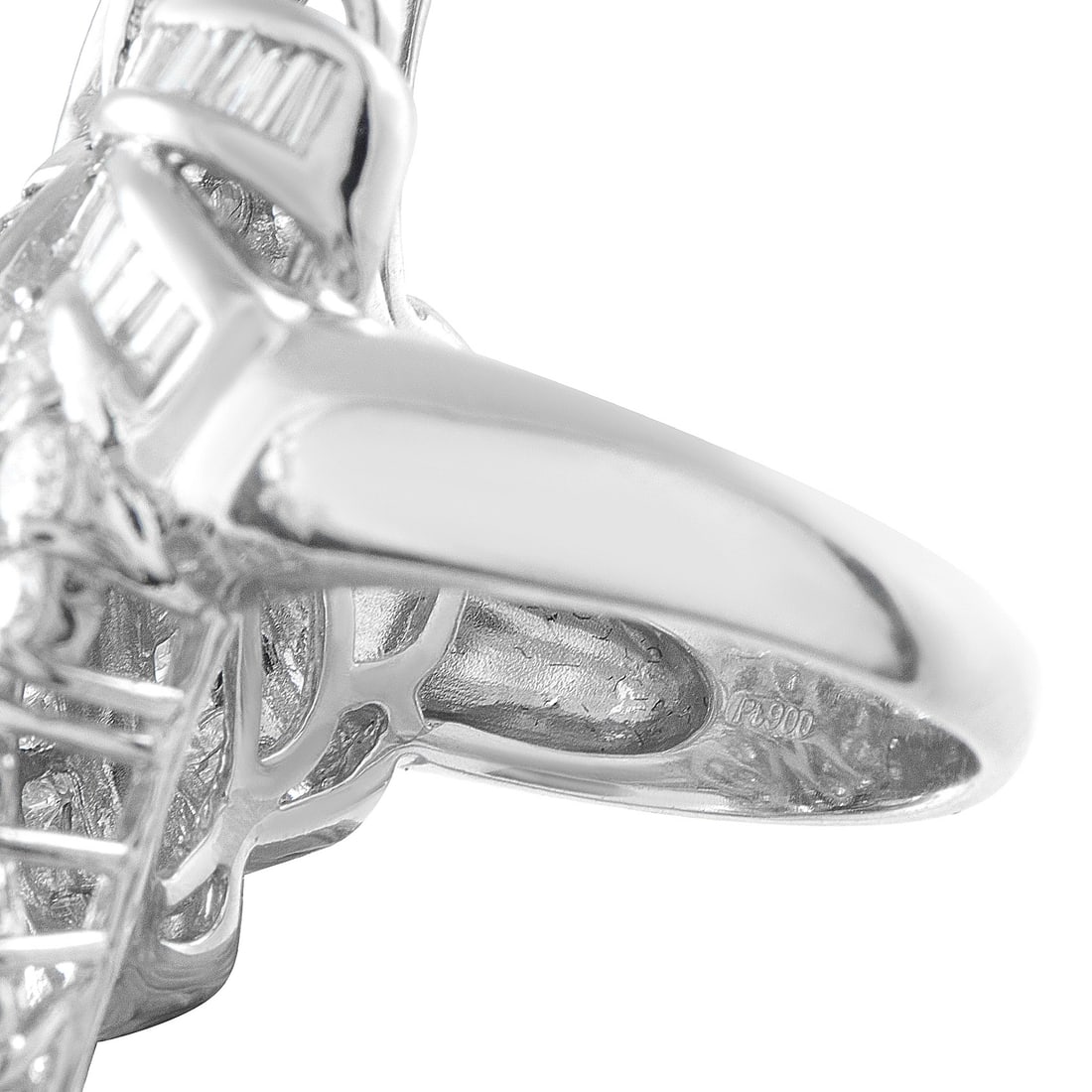 Platinum 5.0ct Diamond Ring - 4