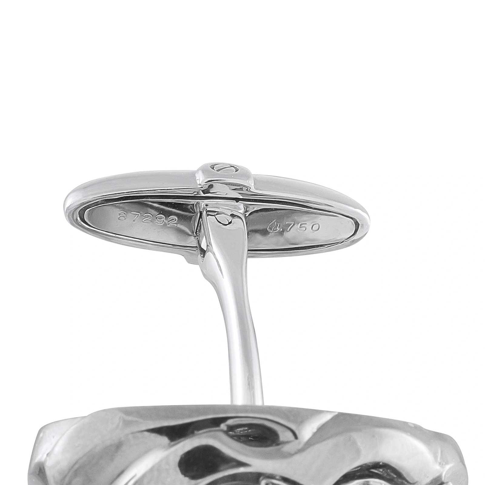 Magerit 18K White Gold Diamond Devil Cufflinks - 3