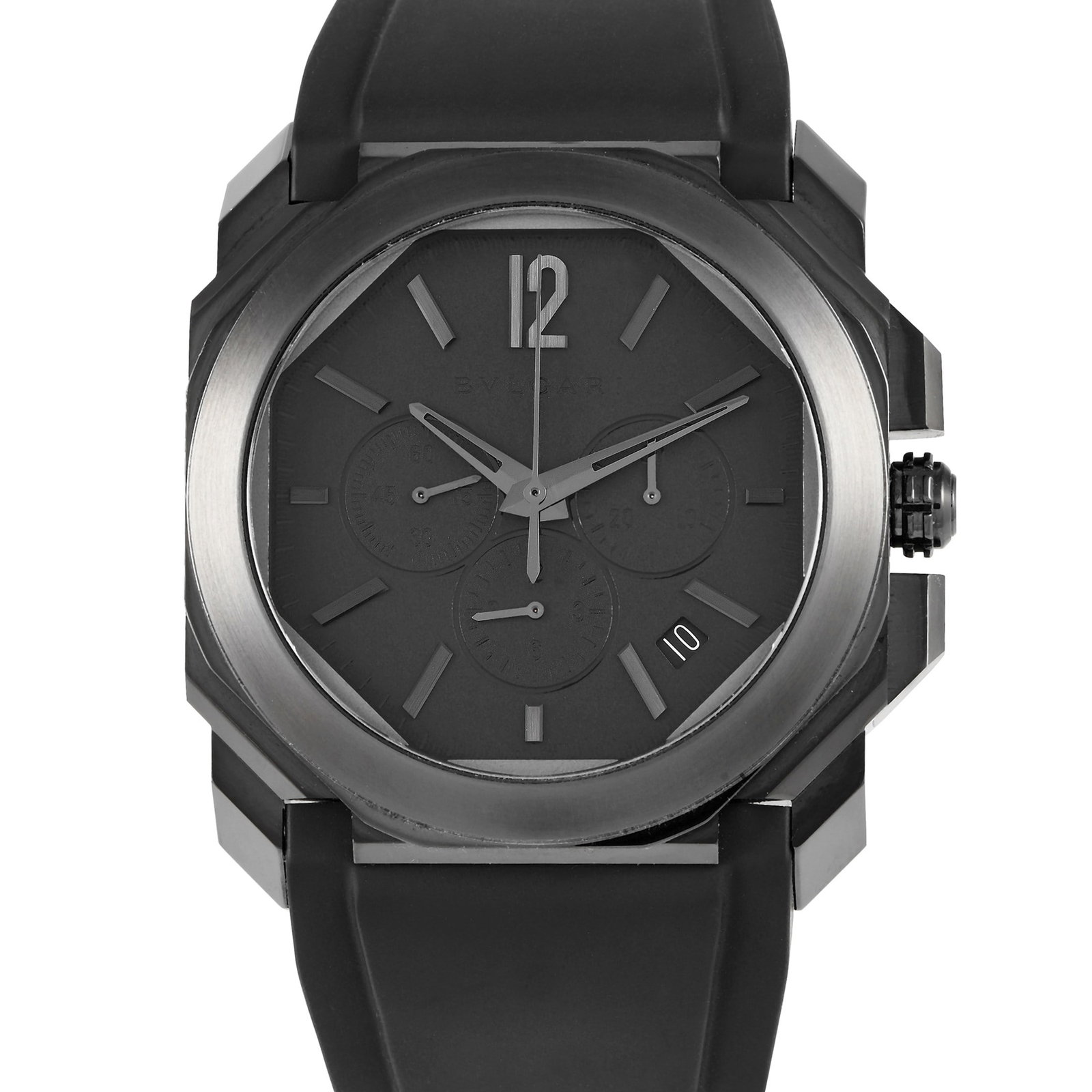 Bvlgari Octo LOriginale Chronograph All Black Watch (1 of 4)