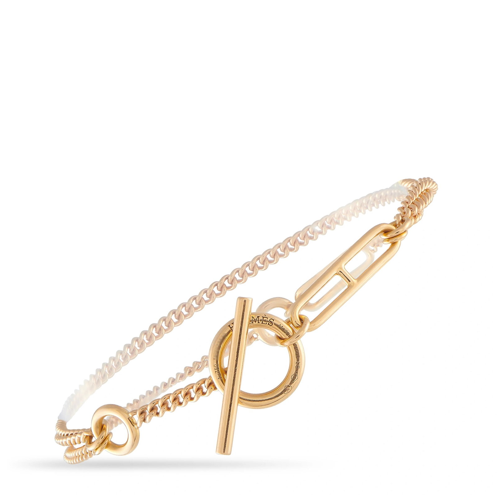 Hermes Echappee 18K Rose Gold Bracelet (1 of 3)