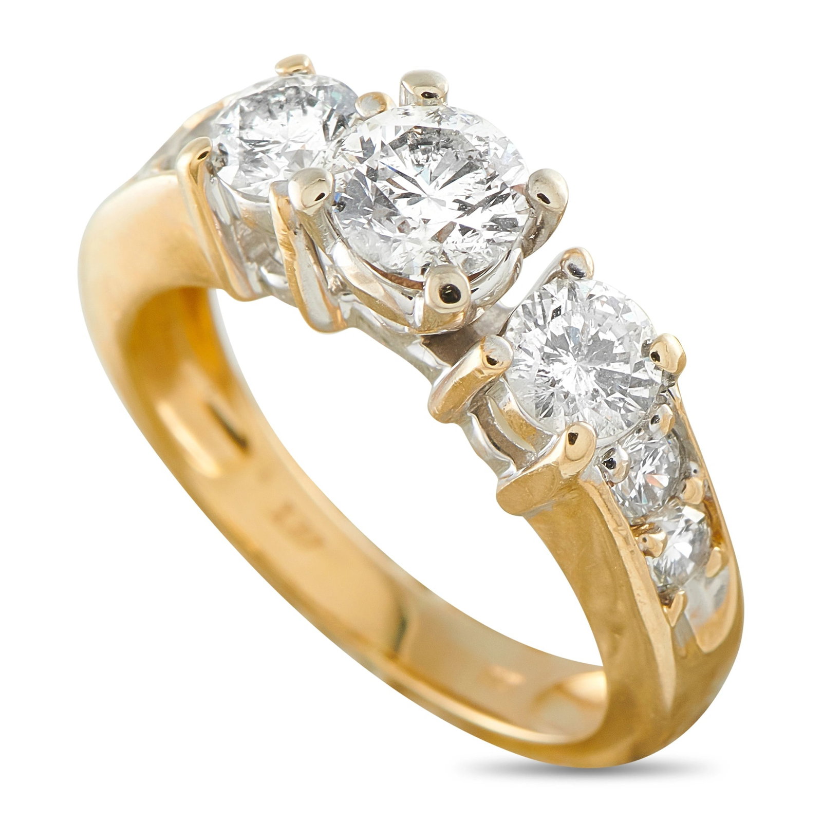 Exclusive 14K Yellow Gold 1.51ct Diamond Ring (1 of 3)