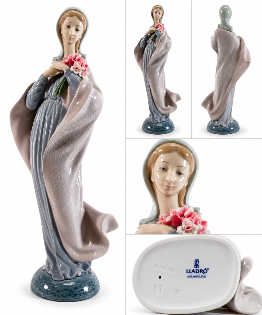 LLADRO Madonna With Flowers Figurine 5171 (1 of 4)