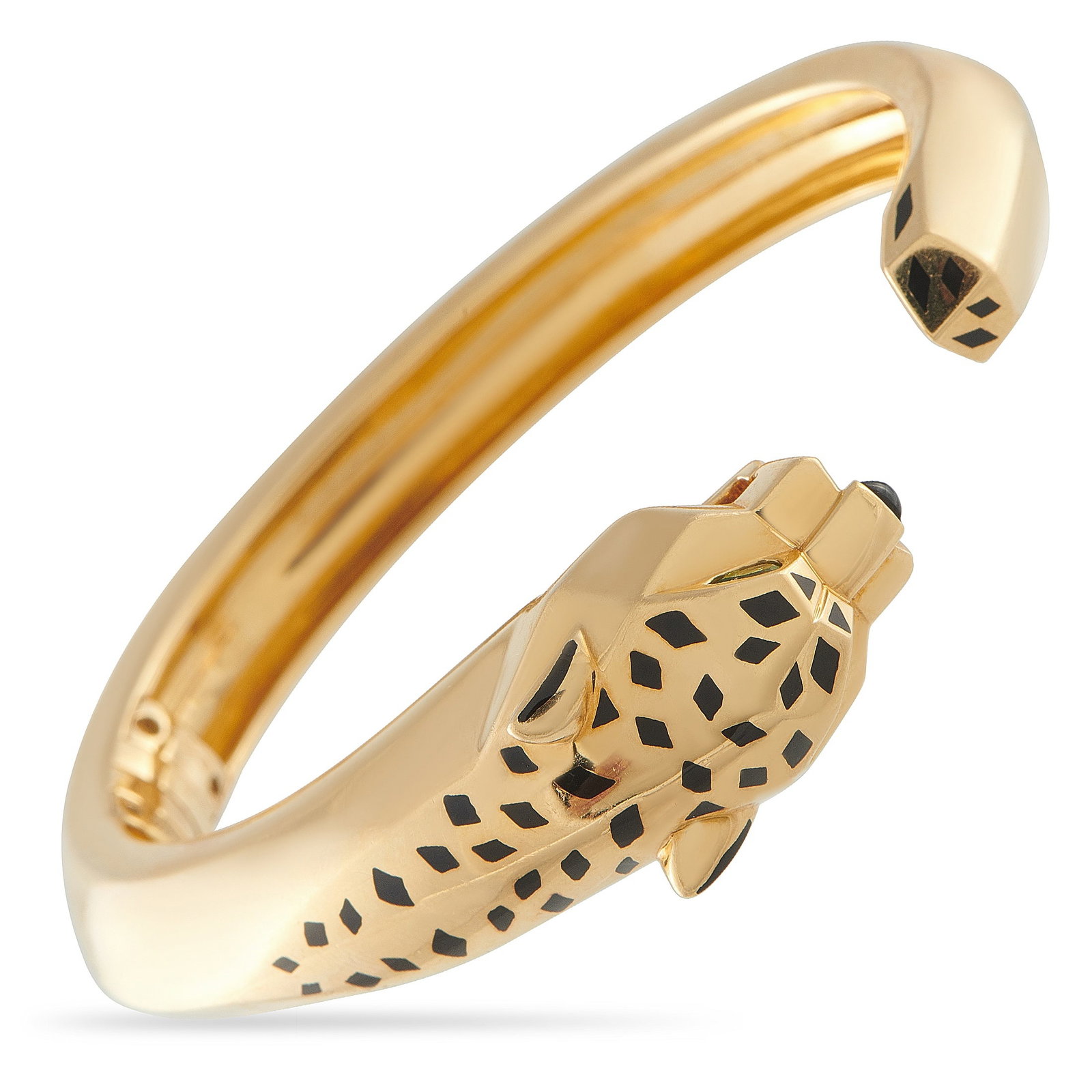 Cartier Panthere 18K Yellow Gold Bracelet: The brand’s iconic panther motif makes a statement on this Cartier Panthere bracelet. A luxury piece that will continually captivate, the contemporary design comes to life thanks to contrasting blac