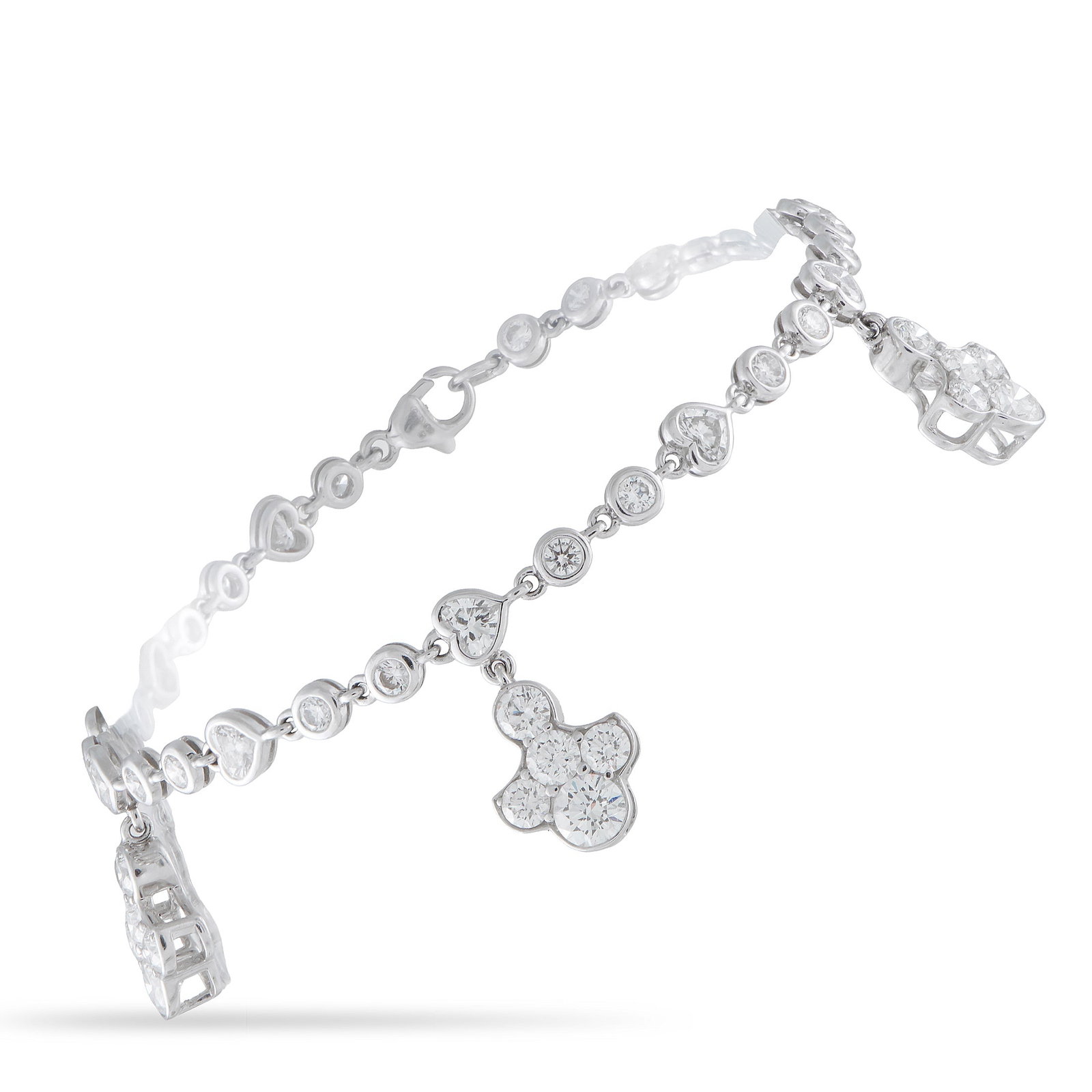 Graff 18K White Gold 6.70ct Diamond Bracelet (1 of 3)