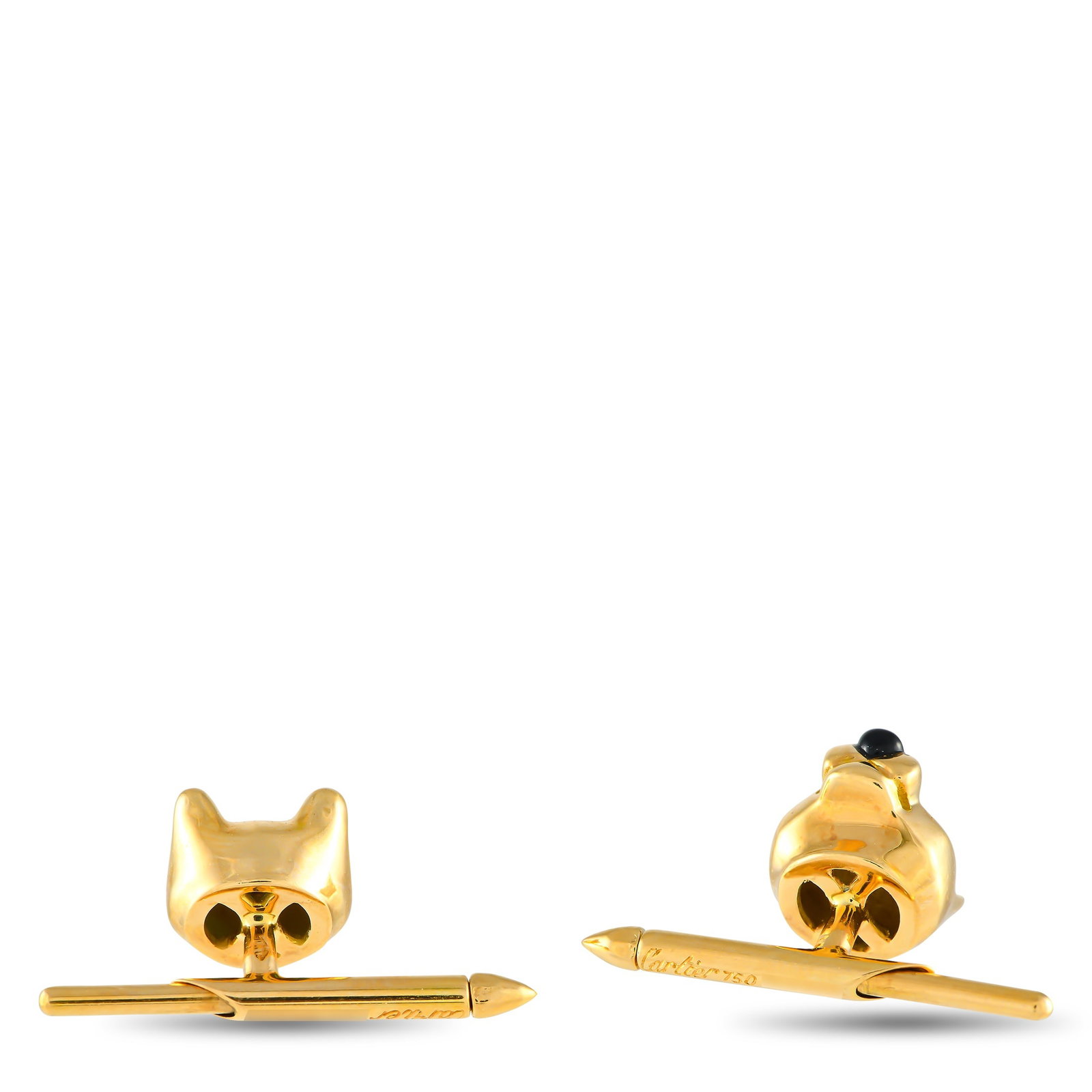 Cartier Panthere 18K Yellow Gold Cufflinks - 5
