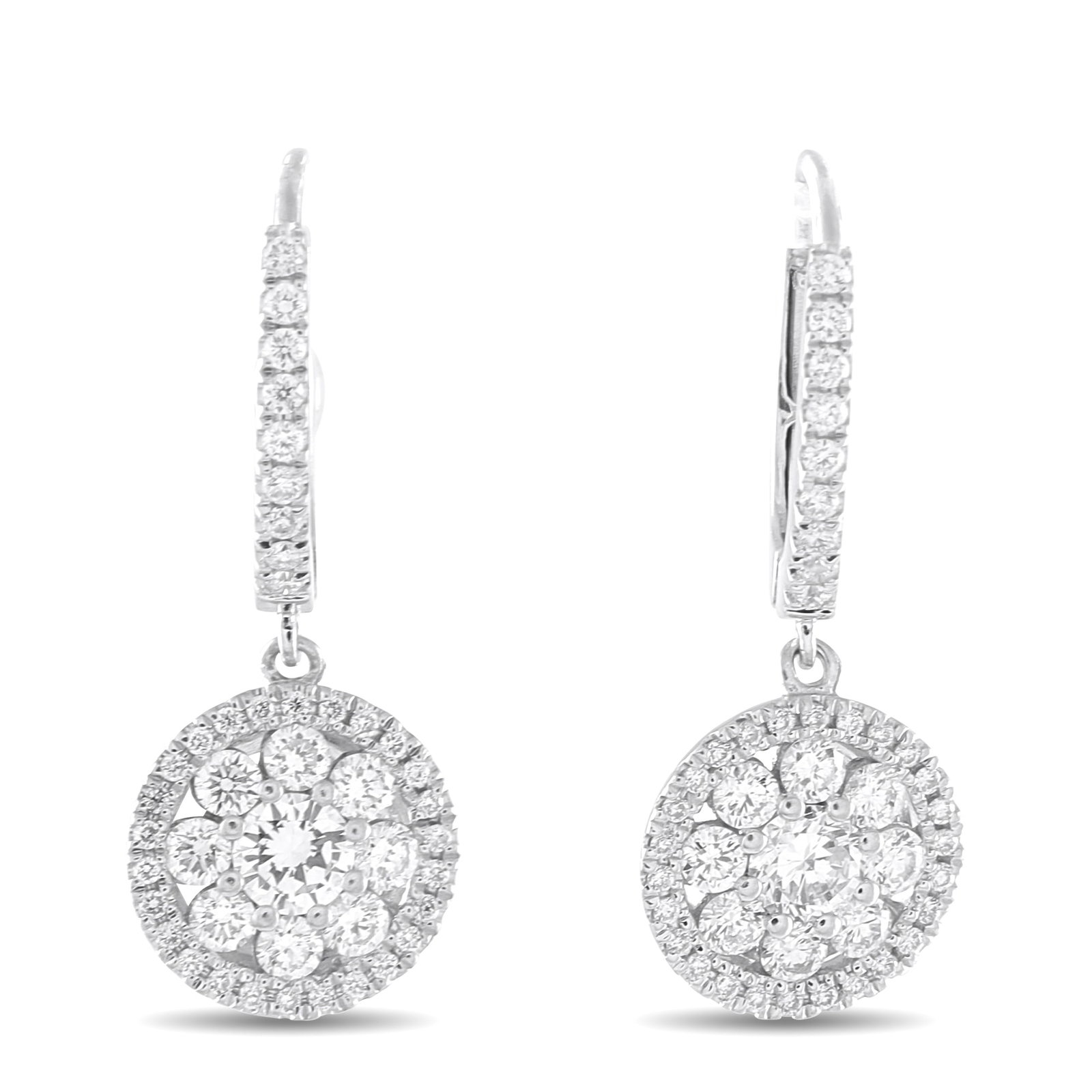 Roberto Coin 18K White Gold 1.25ct Diamond Earrings: Add sparkle to any ensemble with these impeccably crafted Roberto Coin earrings. Perfect for any occasion, they shine brightly thanks to sparkling Diamonds with a total weight of 1.25 carats. Each one