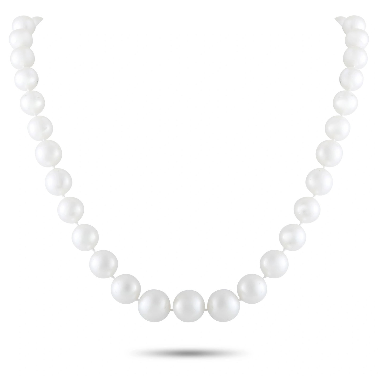 14K White Gold 1.50ct Diamond and Pearl Necklace (1 of 3)