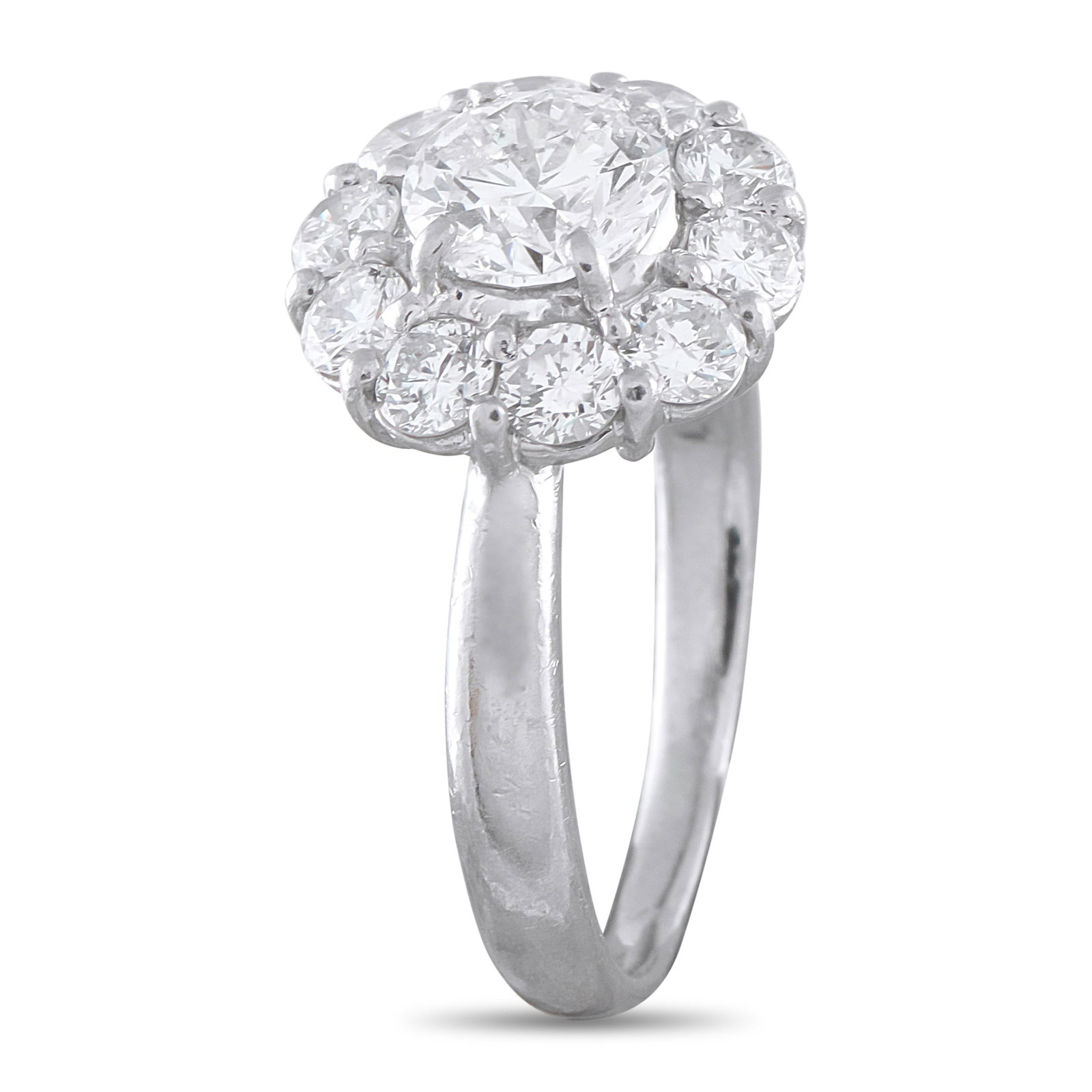 Platinum 2.02ct Diamond Ring - 2