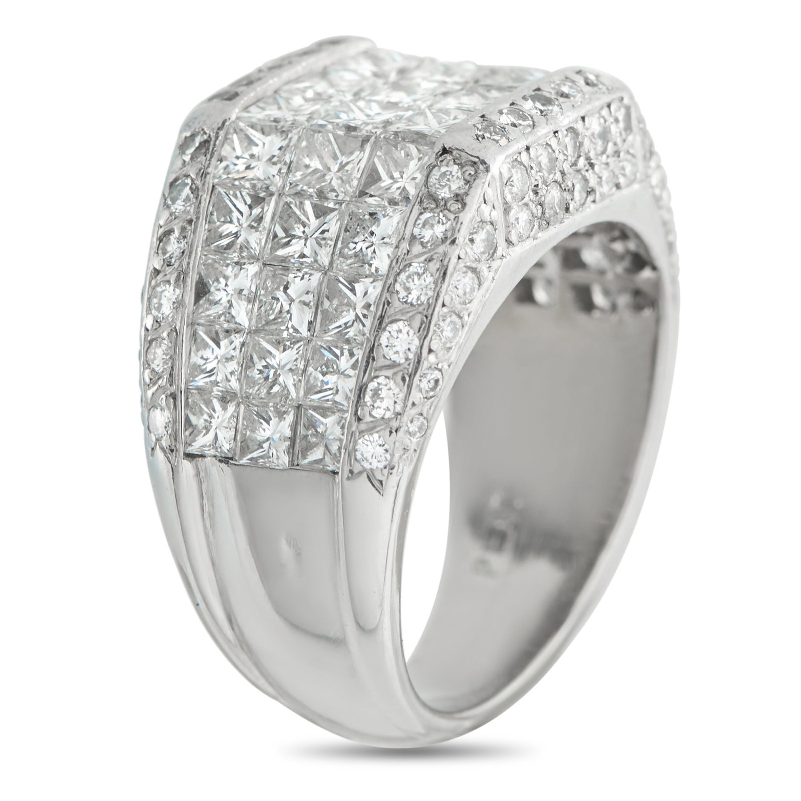 Platinum 3.07ct Diamond Ring - 2
