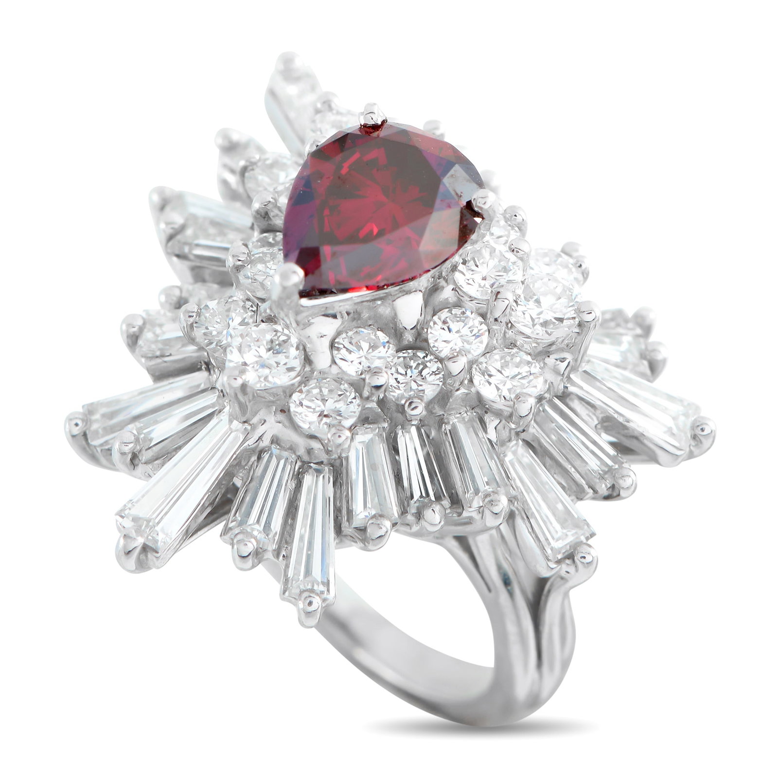 Platinum 5.30ct Diamond Ring (1 of 4)