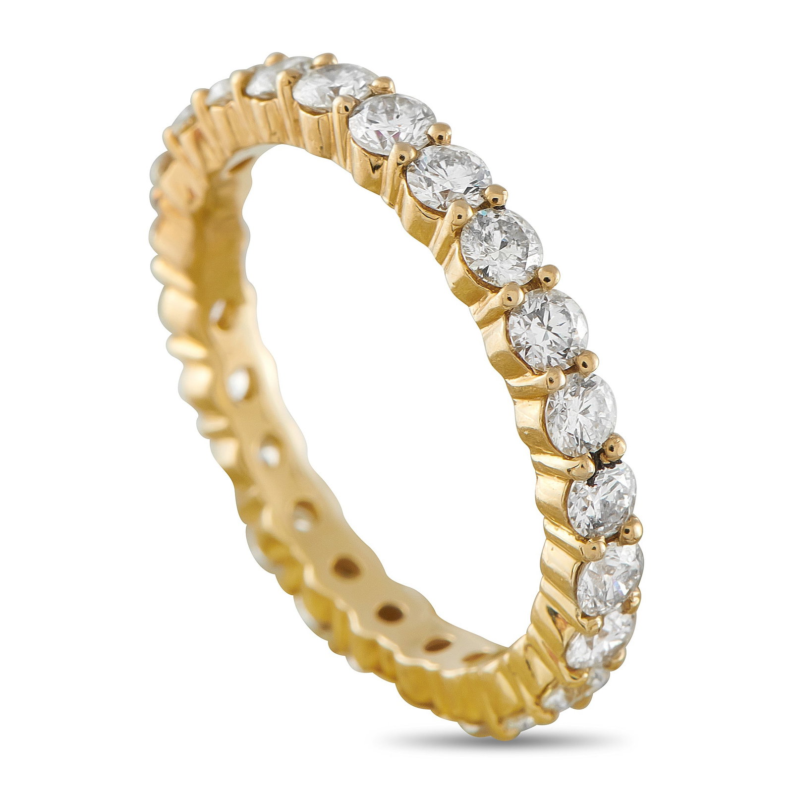 14K Yellow Gold 2.04ct Diamond Eternity Band (1 of 4)