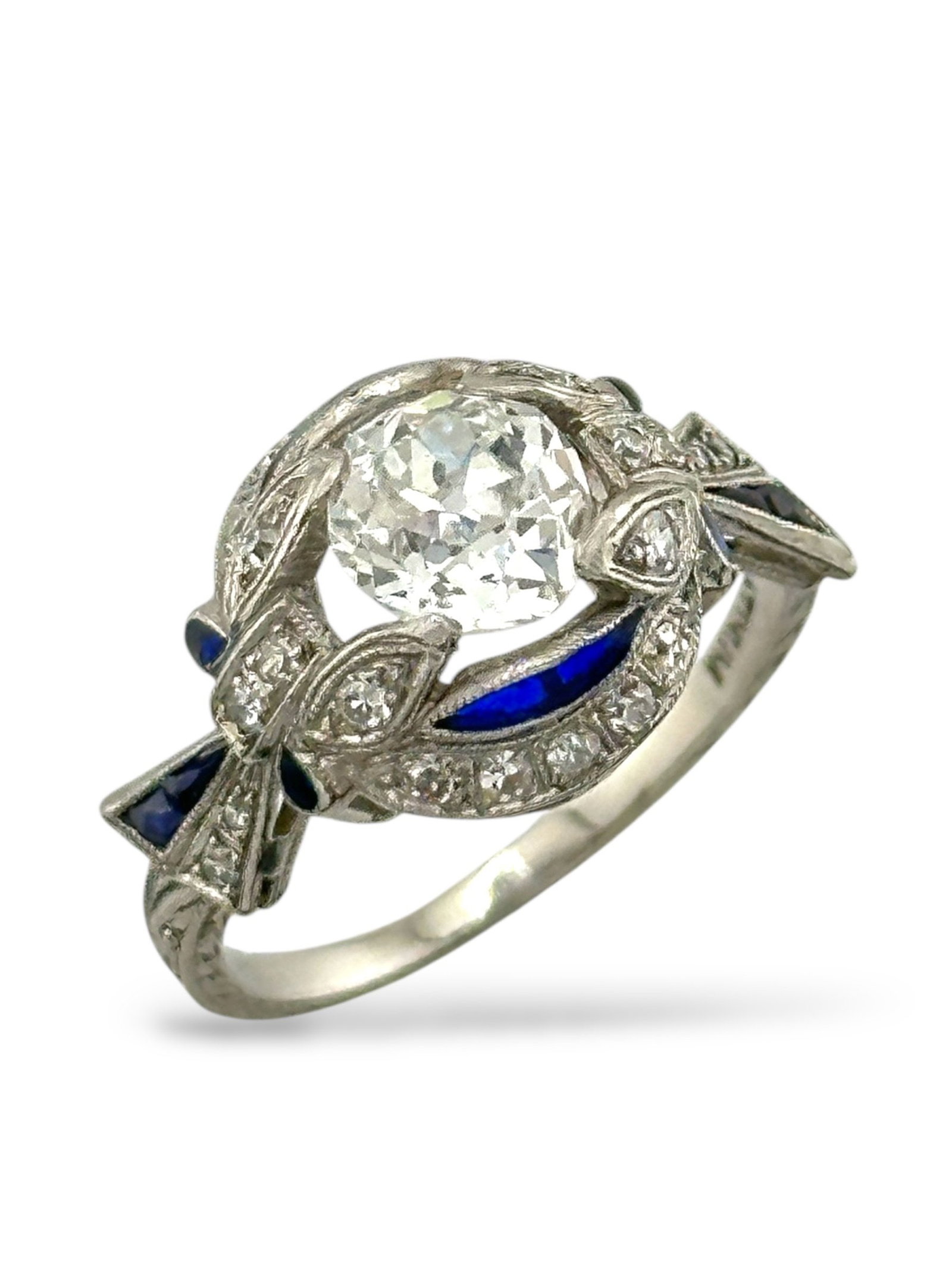 Art Deco Platinum Ring - 2
