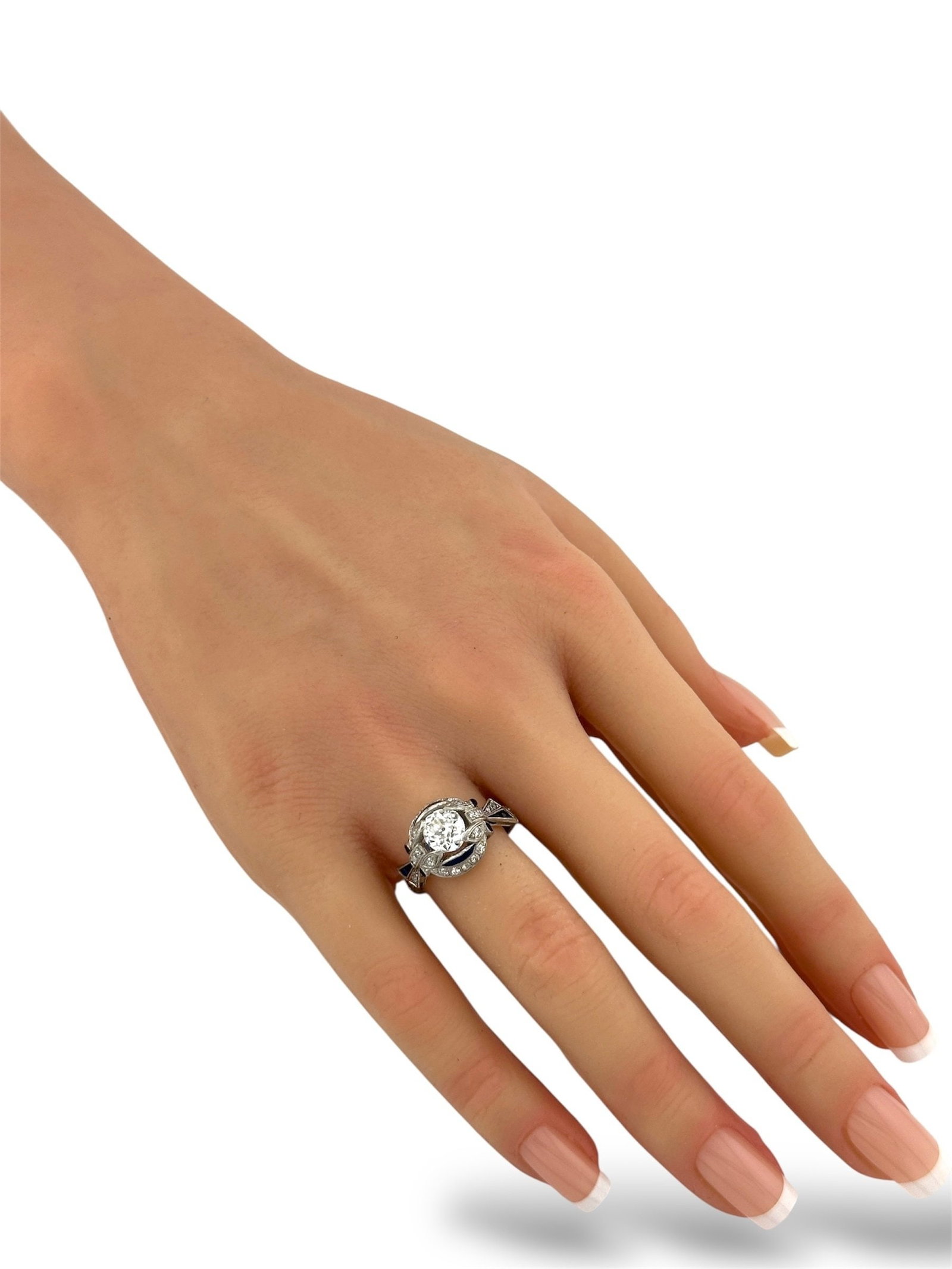 Art Deco Platinum Ring - 5