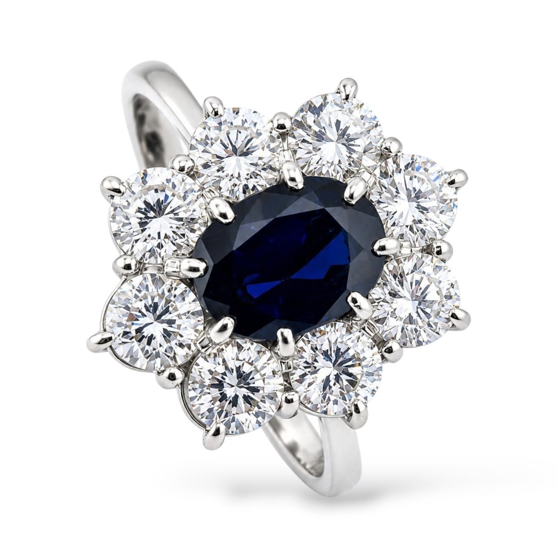 18K White Gold Ring - 7