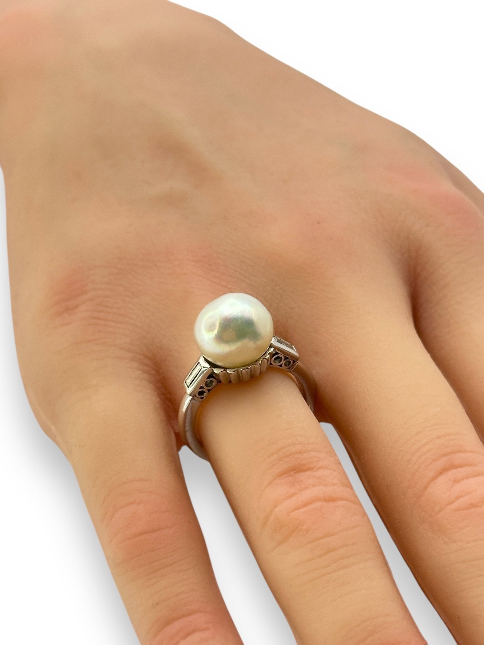 Vintage Platinum Ring - 4