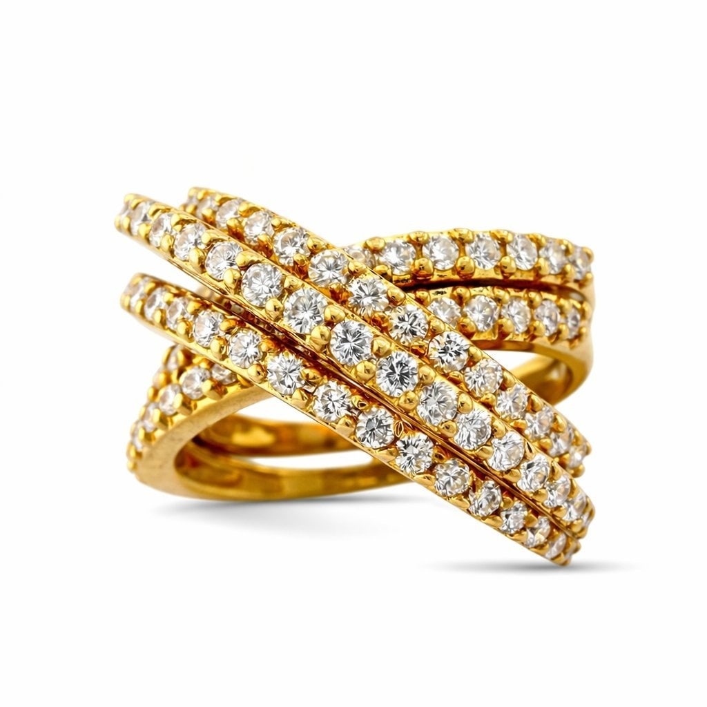 Sonia B. Eternal 18K Yellow Gold & 1.60ct Diamond Band: Sonia B. Eternal 18K Yellow Gold & 1.60ct Diamond Band Ring A radiant creation by Sonia B., this exquisite band ring captures refined luxury and timeless allure. Crafted in 18K yellow gold, it