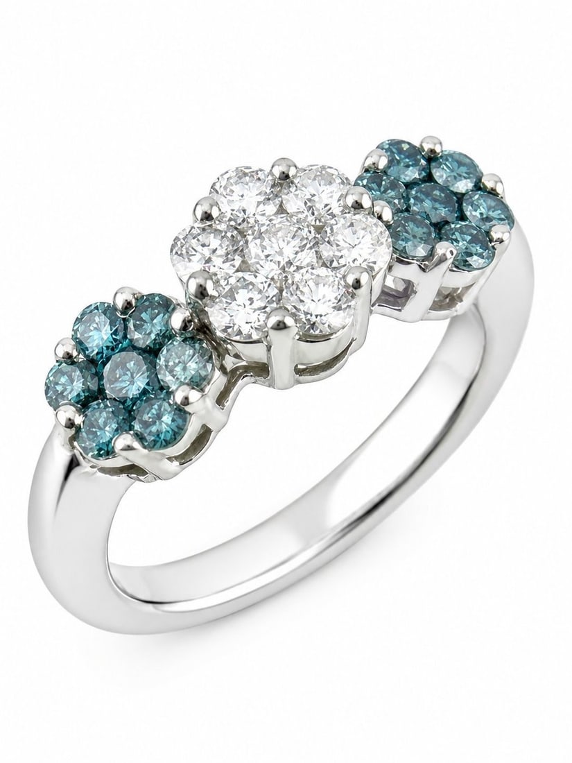 18K White Gold Ring - 3
