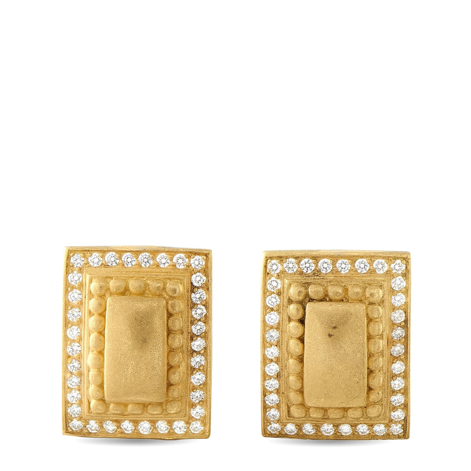 Kieselstein-Cord 18K Yellow Gold 1.36ct Diamond Earrings (1 of 4)
