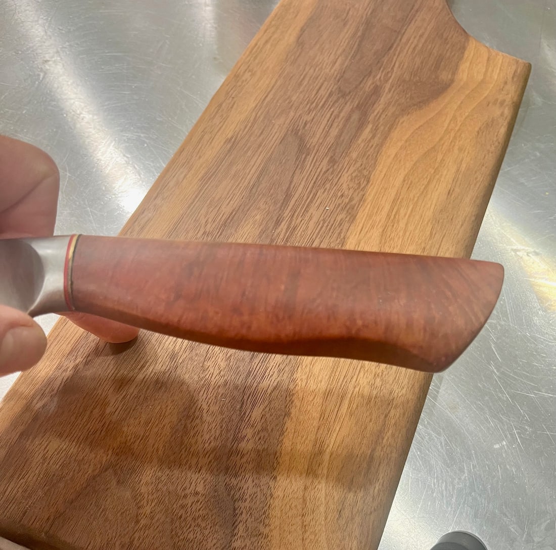High End, Handmade, Professional Chef Knife with Premium Manzanita Burl Handle - 3