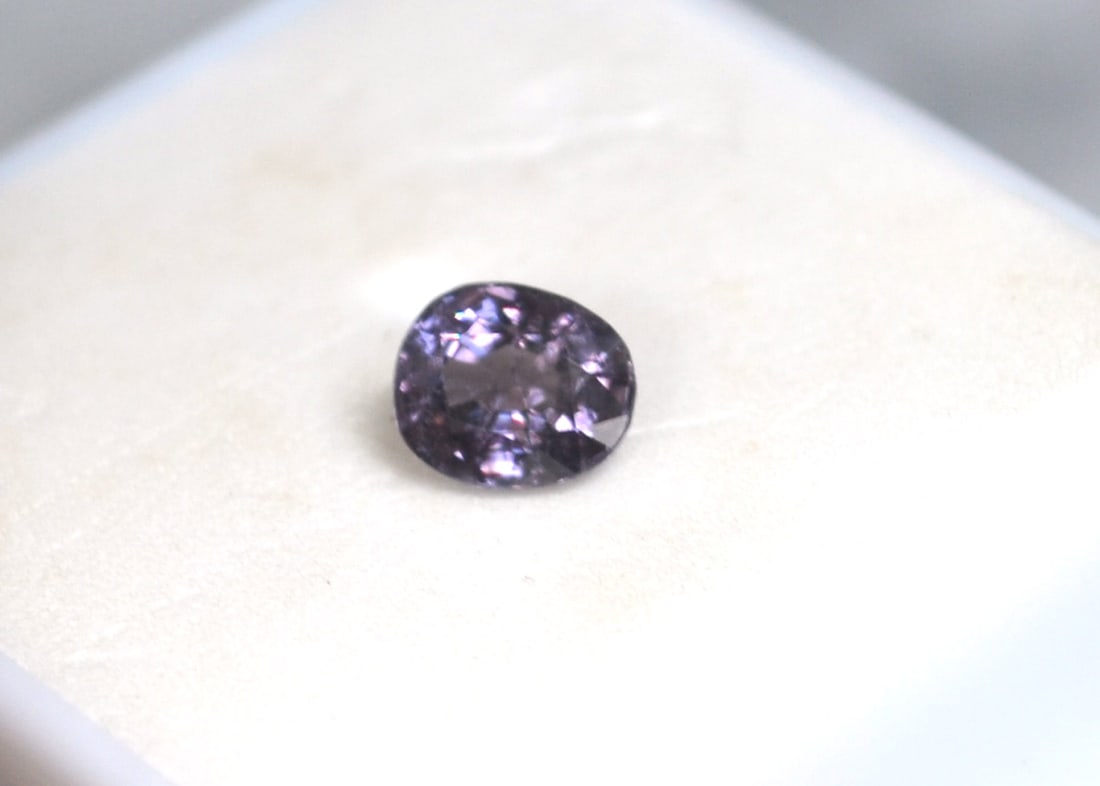 1.20 Carat Oval Cut Spinel: Great Spinel with rich purplish blue color. Rare to find a Spinel larger than a carat with such great color and clarity. Spinel is a precious gem with values similar to Sapphire. In fact, for many