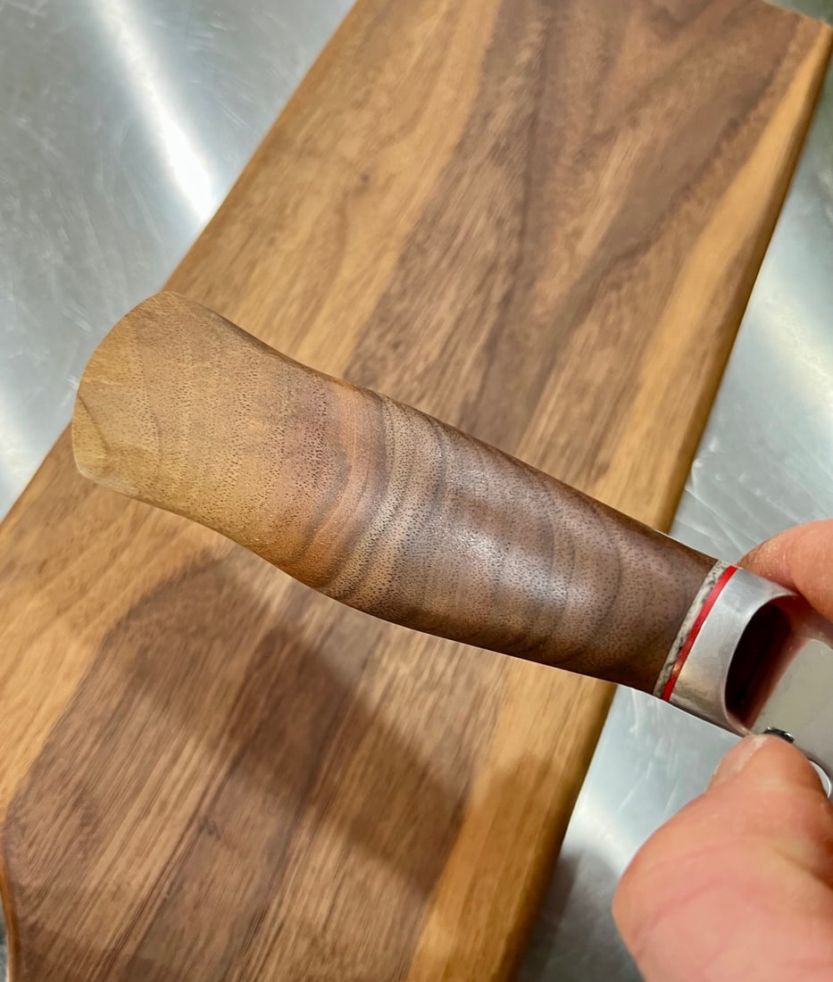 High End, Handmade, Professional Chef Knife with Black Walnut Handle - 4