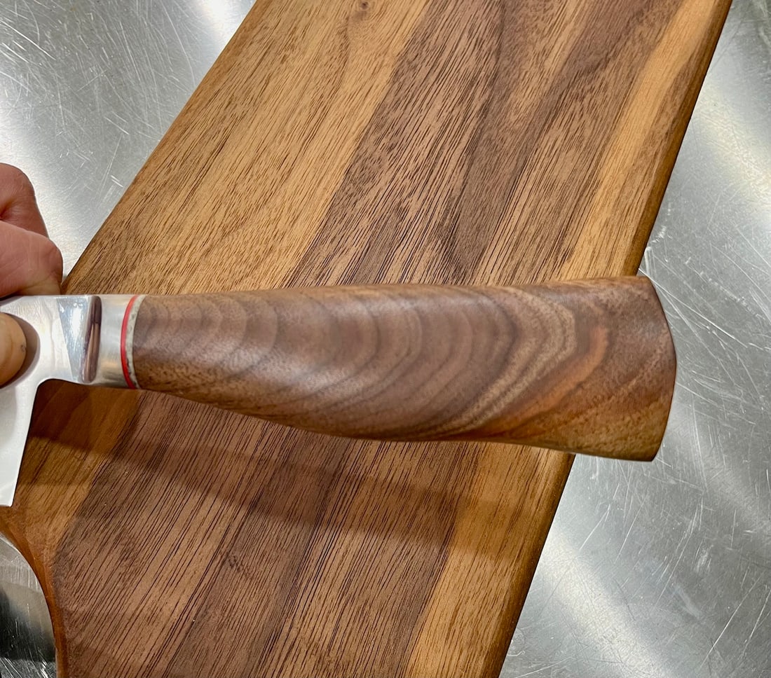 High End, Handmade, Professional Chef Knife with Black Walnut Handle - 5