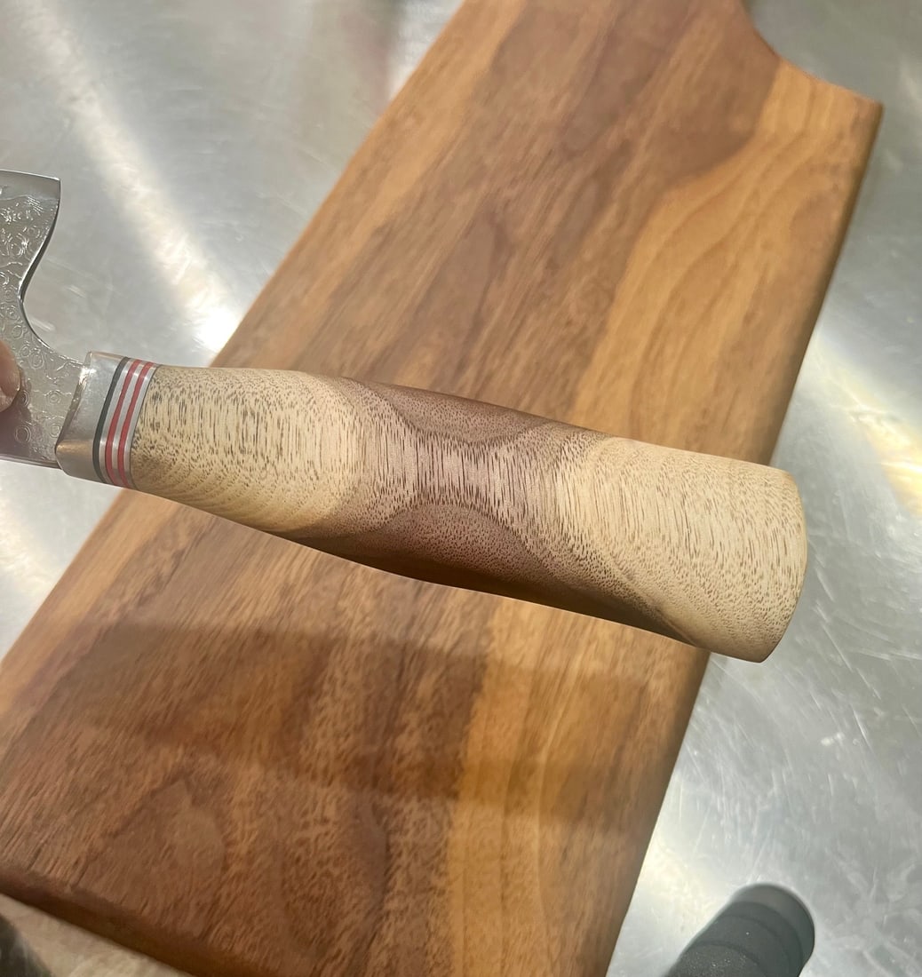 High End, Handmade, Professional Chef Knife with Black Walnut Handle - 5