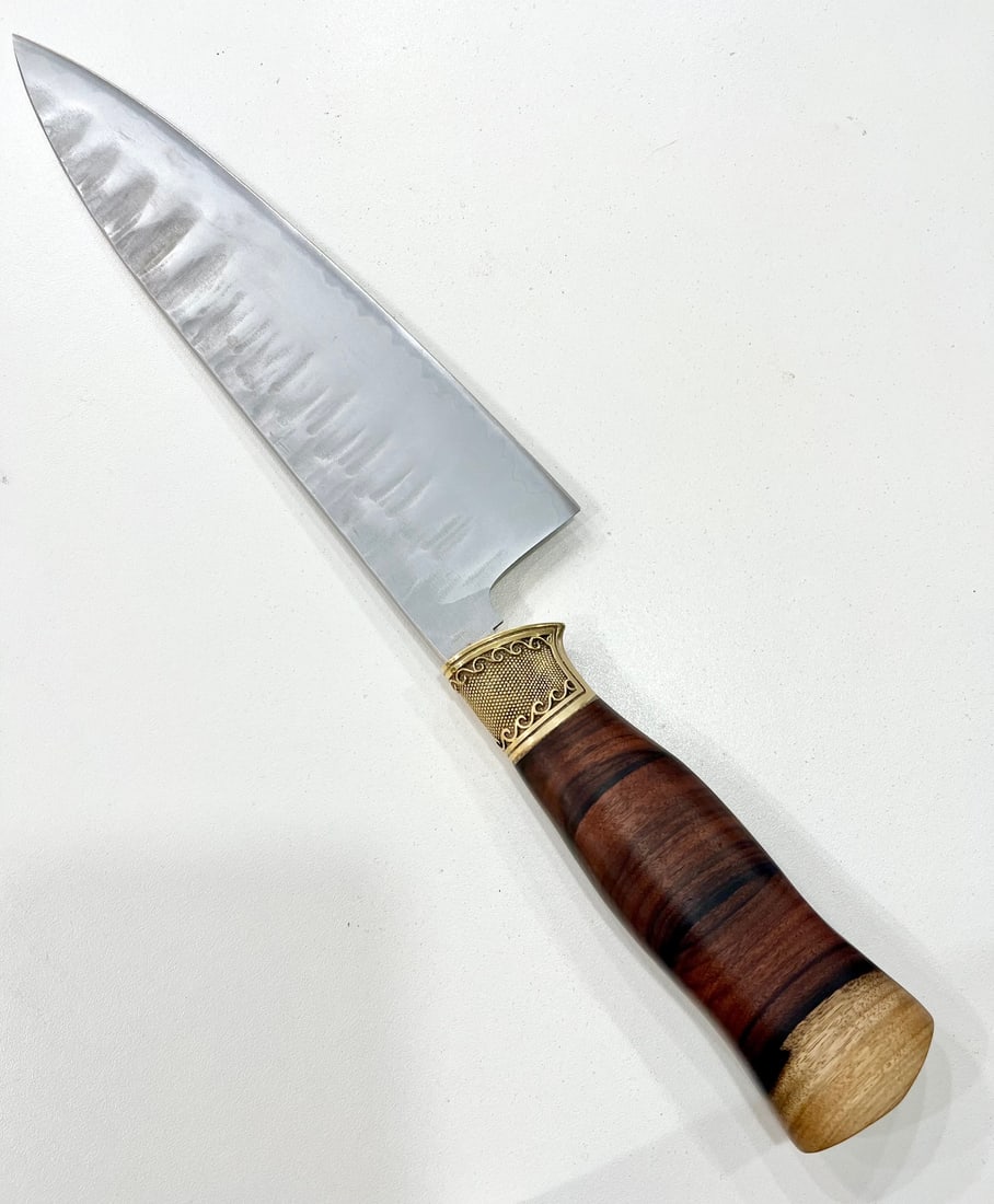 High End, Handmade, Professional Chef Knife with Bolivian Rosewood Handle - 3