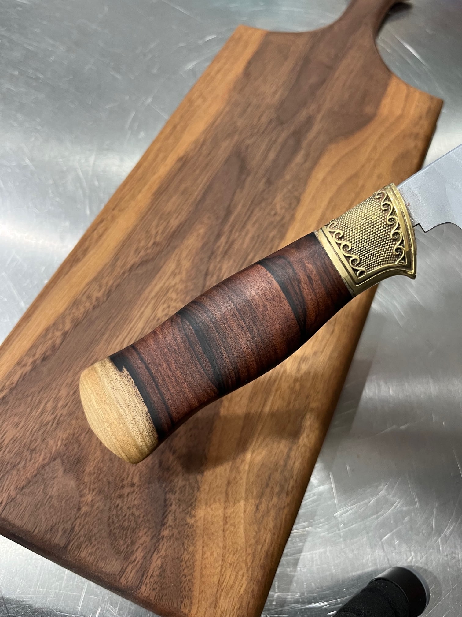 High End, Handmade, Professional Chef Knife with Bolivian Rosewood Handle - 6