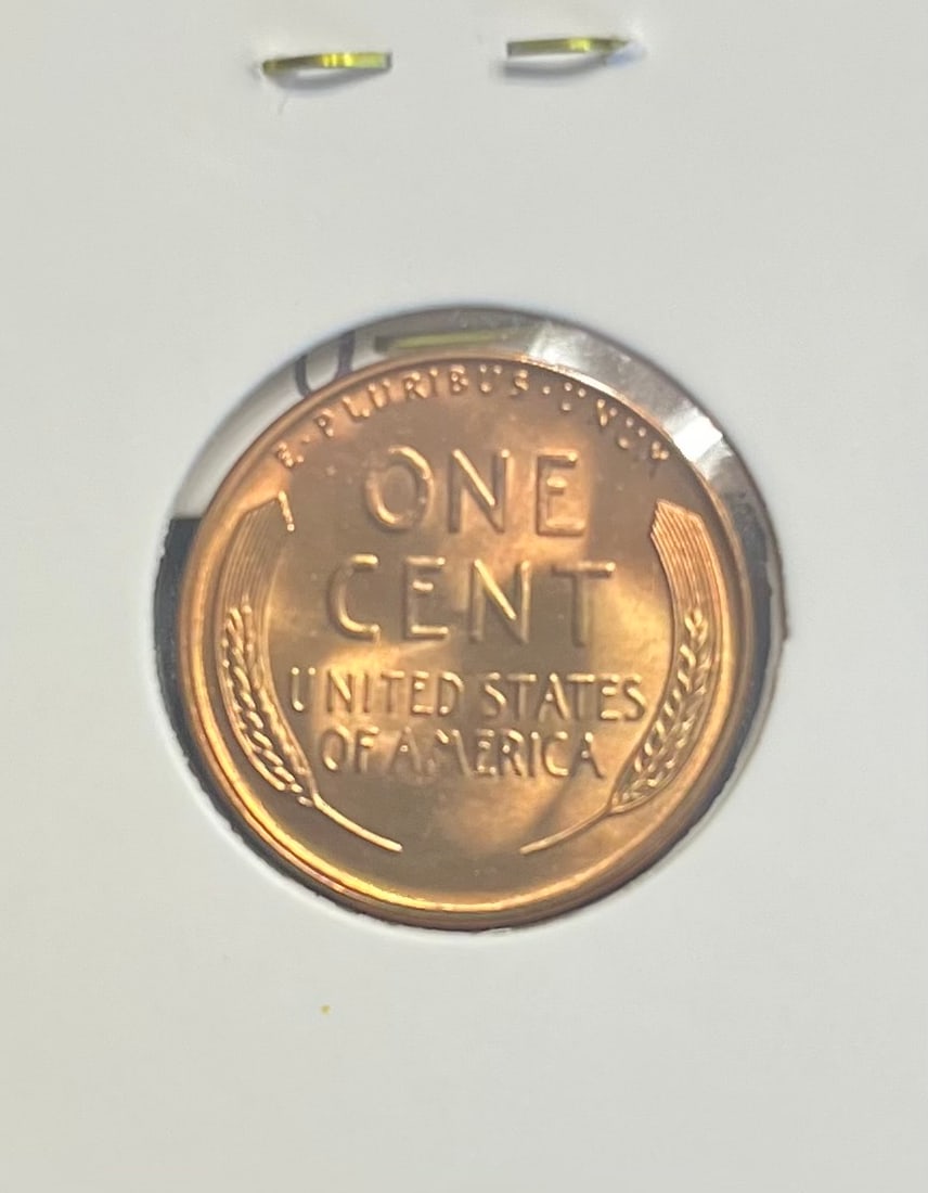 1955-S Intense Gold Toning Wheat Penny - 3