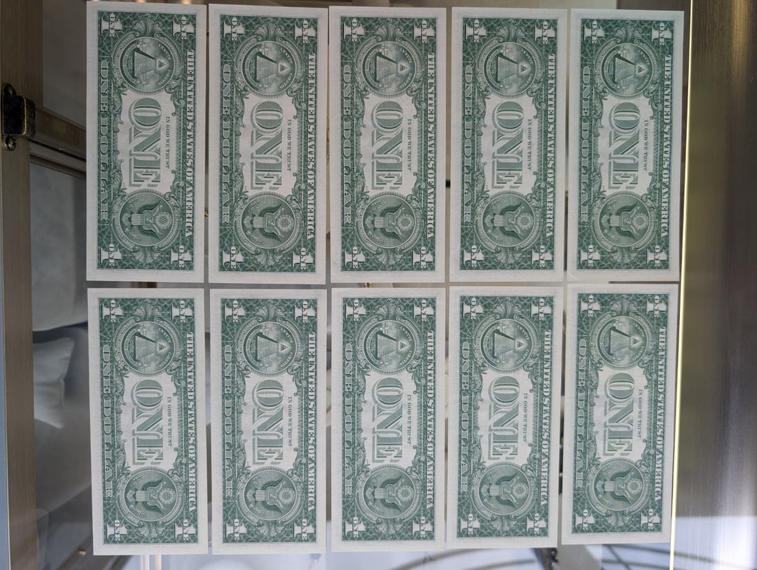 Set of 10, Sequential!! 1957 $1 Silver Certificates - 2