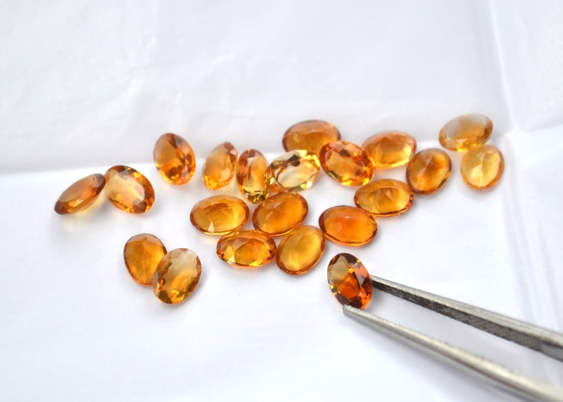 12.79 Carats of Oval Cut Citrine - 2