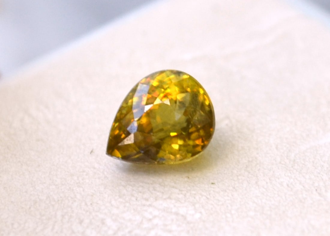1.51 Carat Pear Cut Sphene (1 of 3)